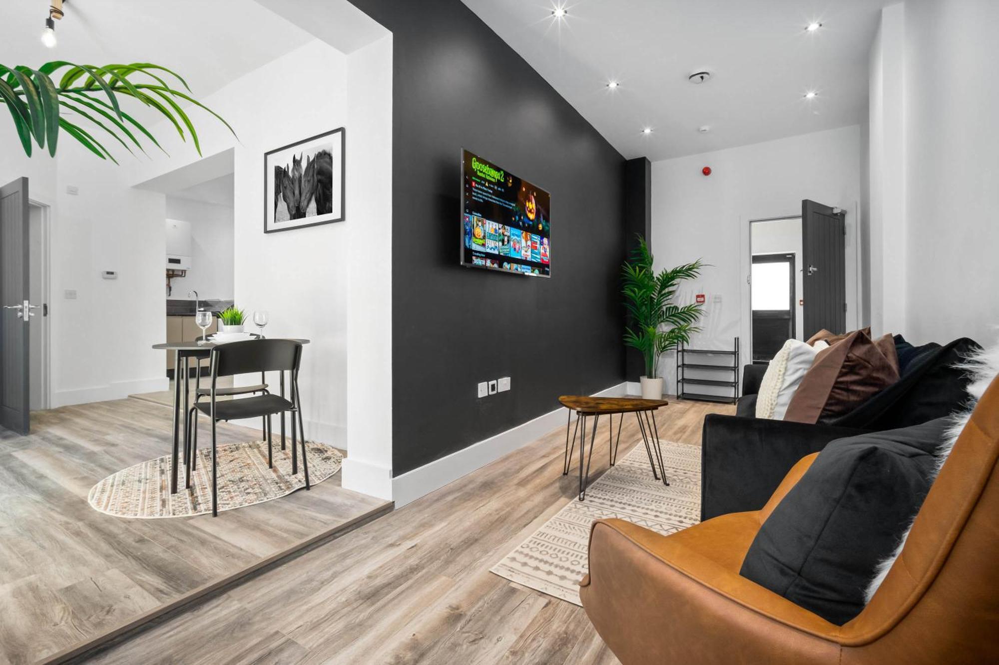 Stylish Apartment - Free Wifi & Netflix - On Street Parking - Double Bed - 49Ag Rowley Regis Luaran gambar